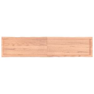 Stolní deska hnědá 180x40x(2-6)cm ošetřený dřevo živá hrana - obrázek 3