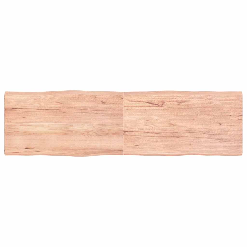 vidaXL Blat masă, 180x50x(2-4) cm, maro, lemn tratat contur organic