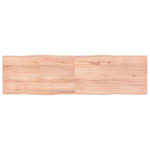 Mizna plošča sv. rjava 180x50x(2-4)cm obdelana trdna hrastovina
