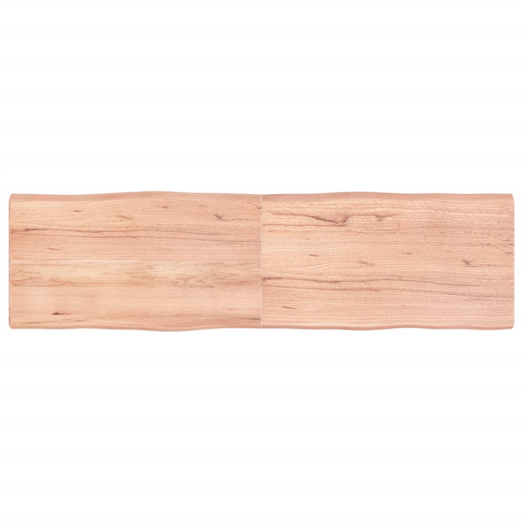 vidaXL StolnĂ­ deska hnÄ›dĂˇ 180x50x(2-6)cm oĹˇetĹ™enĂ˝ dĹ™evo ĹľivĂˇ hrana