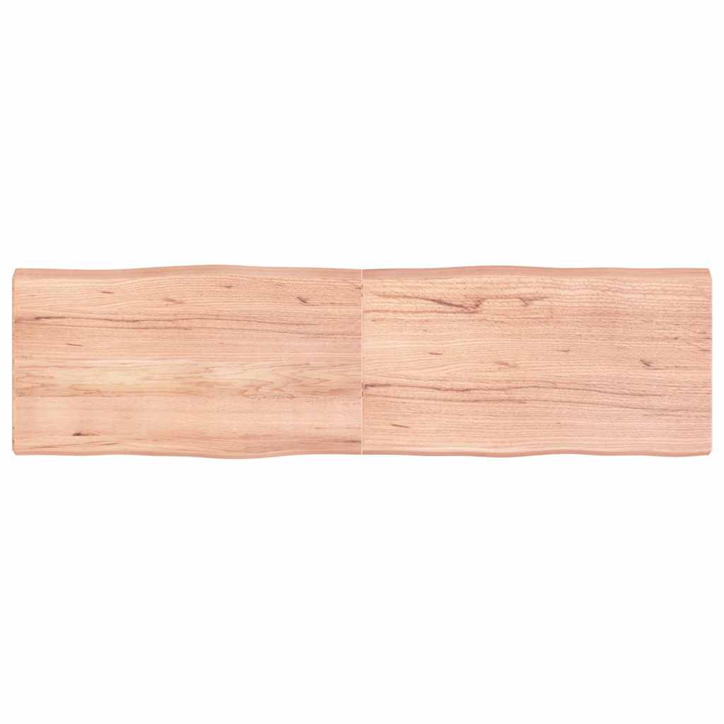vidaXL Blat masă, 180x50x(2-6) cm, maro, lemn tratat contur organic