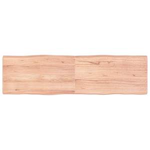 Mizna plošča sv. rjava 180x50x(2-6)cm obdelana trdna hrastovina