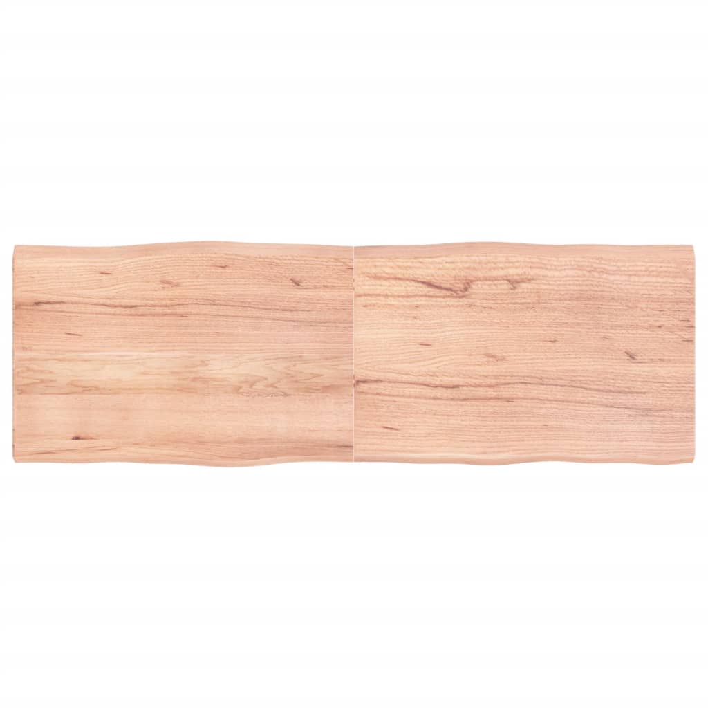 vidaXL Blat masă, 180x60x(2-4) cm, maro, lemn tratat contur organic