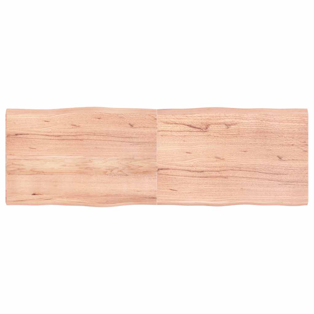 vidaXL StolnĂ­ deska hnÄ›dĂˇ 180x60x(2-4)cm oĹˇetĹ™enĂ˝ dĹ™evo ĹľivĂˇ hrana