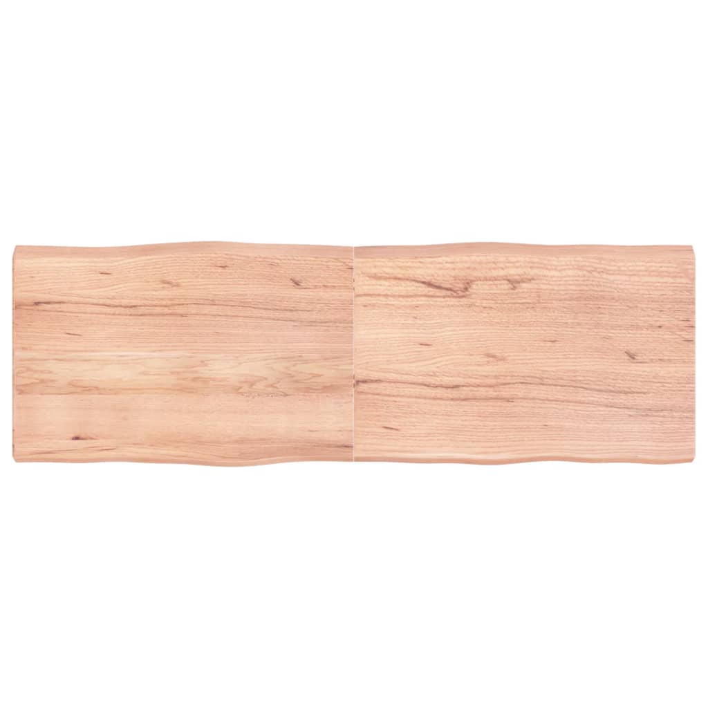 vidaXL Blat masă, 180x60x(2-6) cm, maro, lemn tratat contur organic