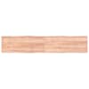 vidaXL lauaplaat, helepruun, 200x40x(2-6) cm, t&ouml;&ouml;deldud t&auml;ispuit