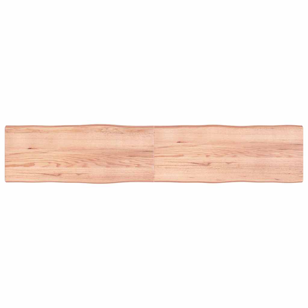 vidaXL StolnĂ­ deska hnÄ›dĂˇ 200x40x(2-6)cm oĹˇetĹ™enĂ˝ dĹ™evo ĹľivĂˇ hrana