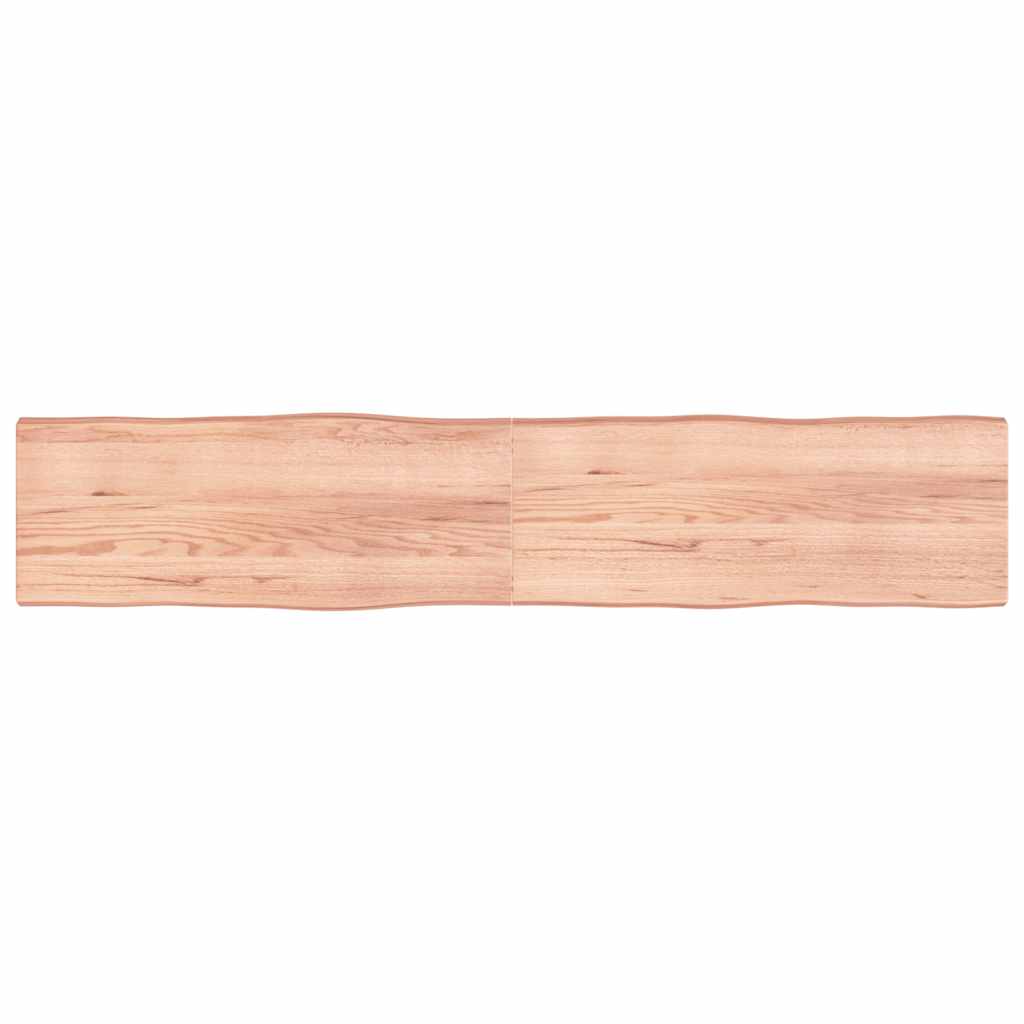 vidaXL Blat masă, 200x40x(2-6) cm, maro, lemn tratat contur organic