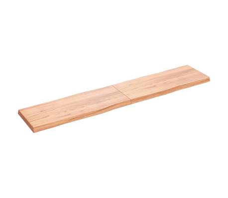 vidaXL Tischplatte 200x40x(2-6) cm Massivholz Behandelt Baumkante