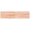 vidaXL lauaplaat, helepruun, 200 x 50 x (2&ndash;4) cm, t&ouml;&ouml;deldud t&auml;ispuit