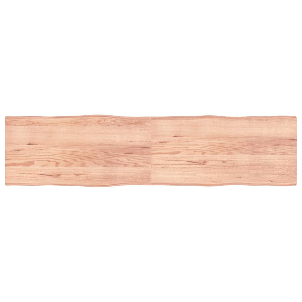 vidaXL Blat masă, 200x50x(2-4) cm, maro, lemn tratat contur organic