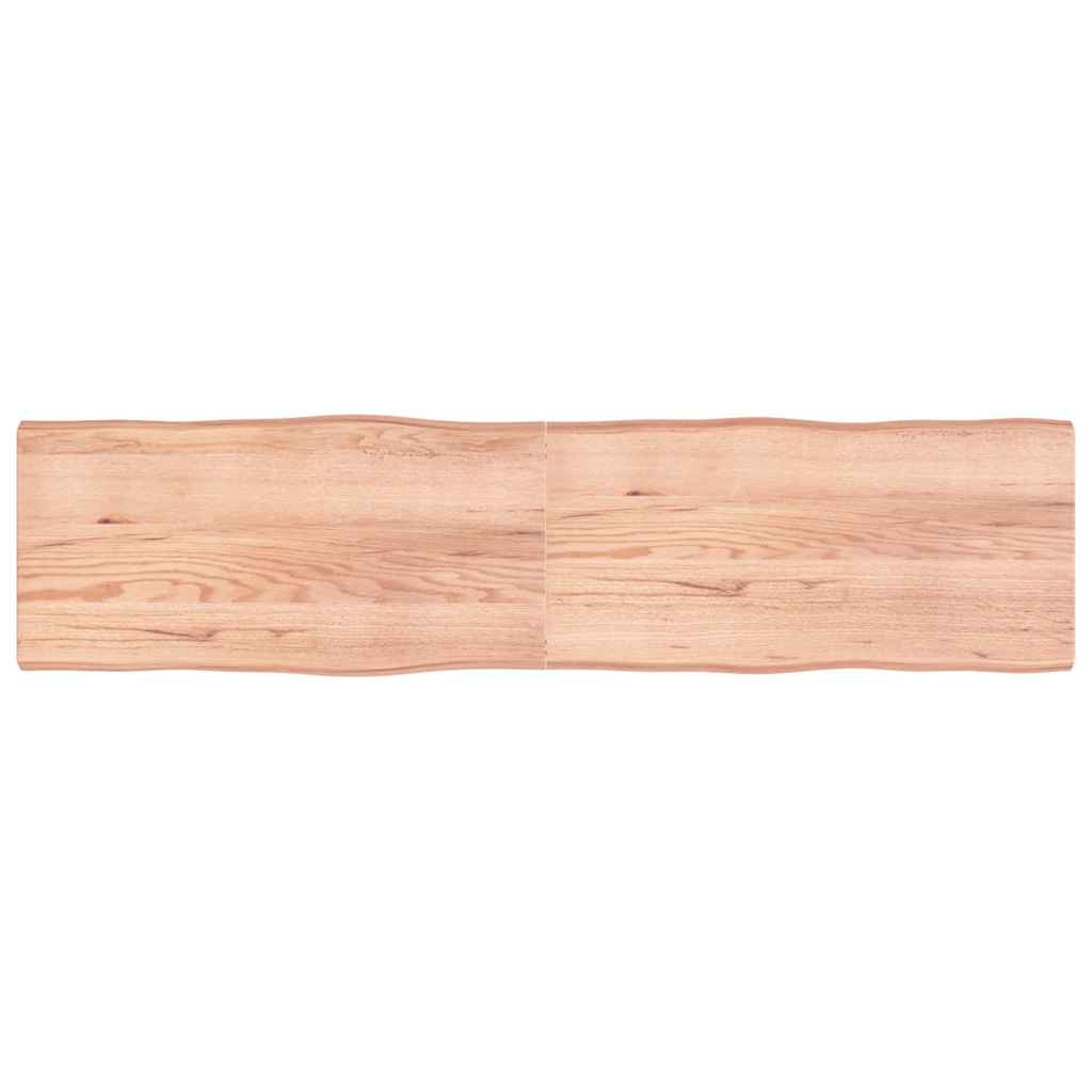 vidaXL Blat masă, 200x50x(2-6) cm, maro, lemn tratat contur organic