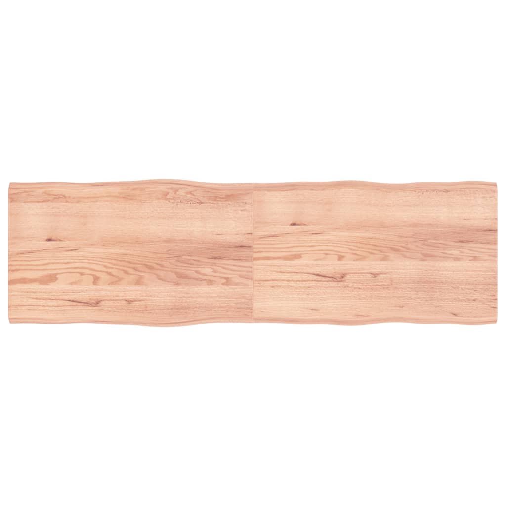 vidaXL Blat masă, 200x60x(2-4) cm, maro, lemn tratat contur organic