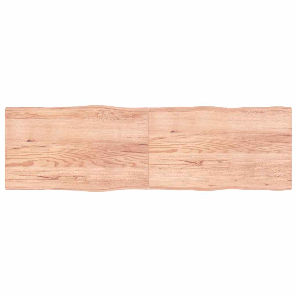 vidaXL Blat masă, 200x60x(2-4) cm, maro, lemn tratat contur organic
