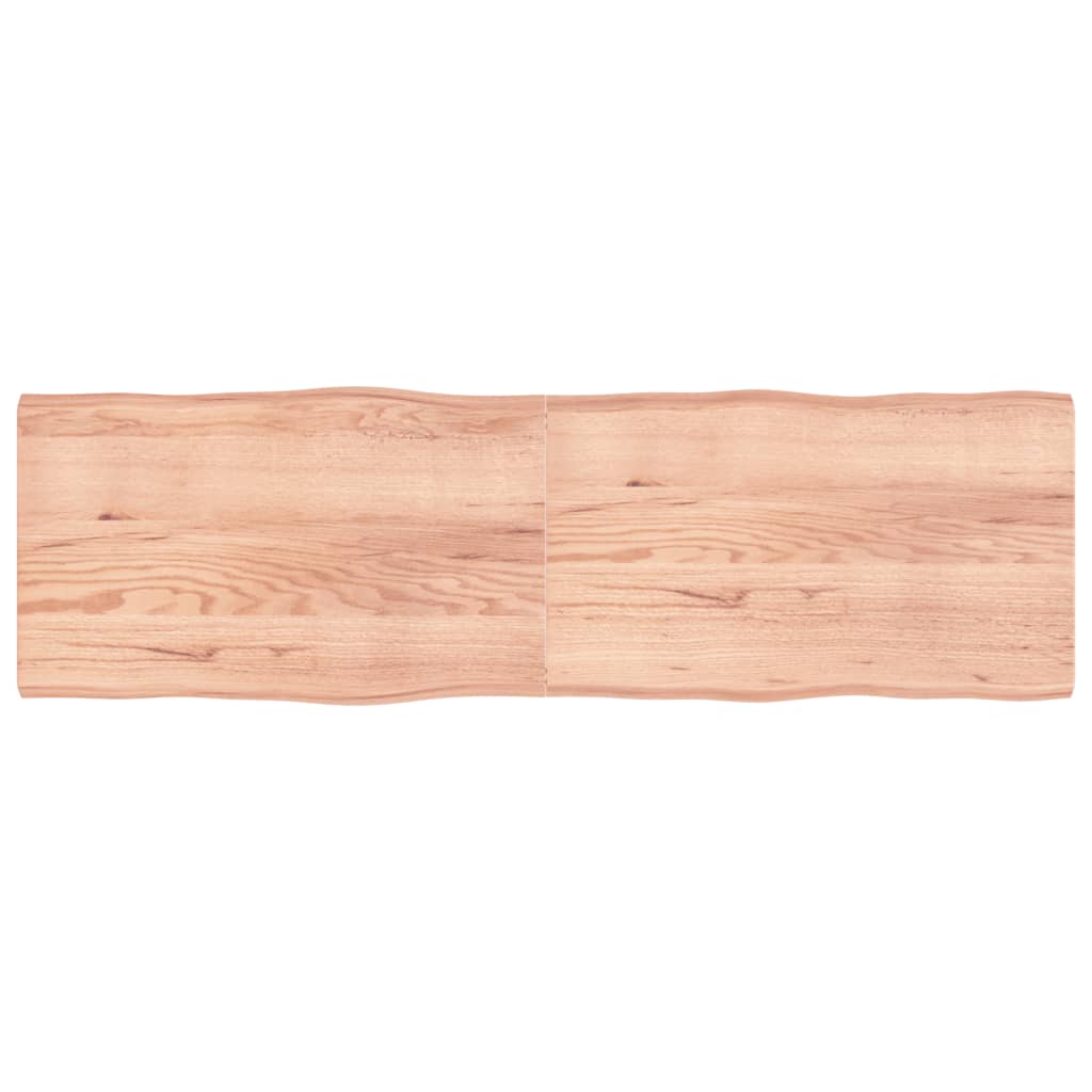 vidaXL Blat masă, 200x60x(2-6) cm, maro, lemn tratat contur organic