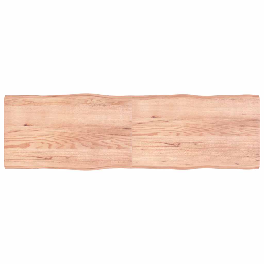 vidaXL Blat masă, 200x60x(2-6) cm, maro, lemn tratat contur organic