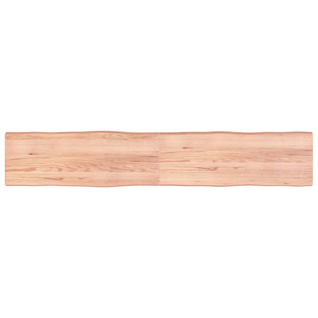vidaXL Blat masă, 220x40x(2-6) cm, maro, lemn tratat contur organic