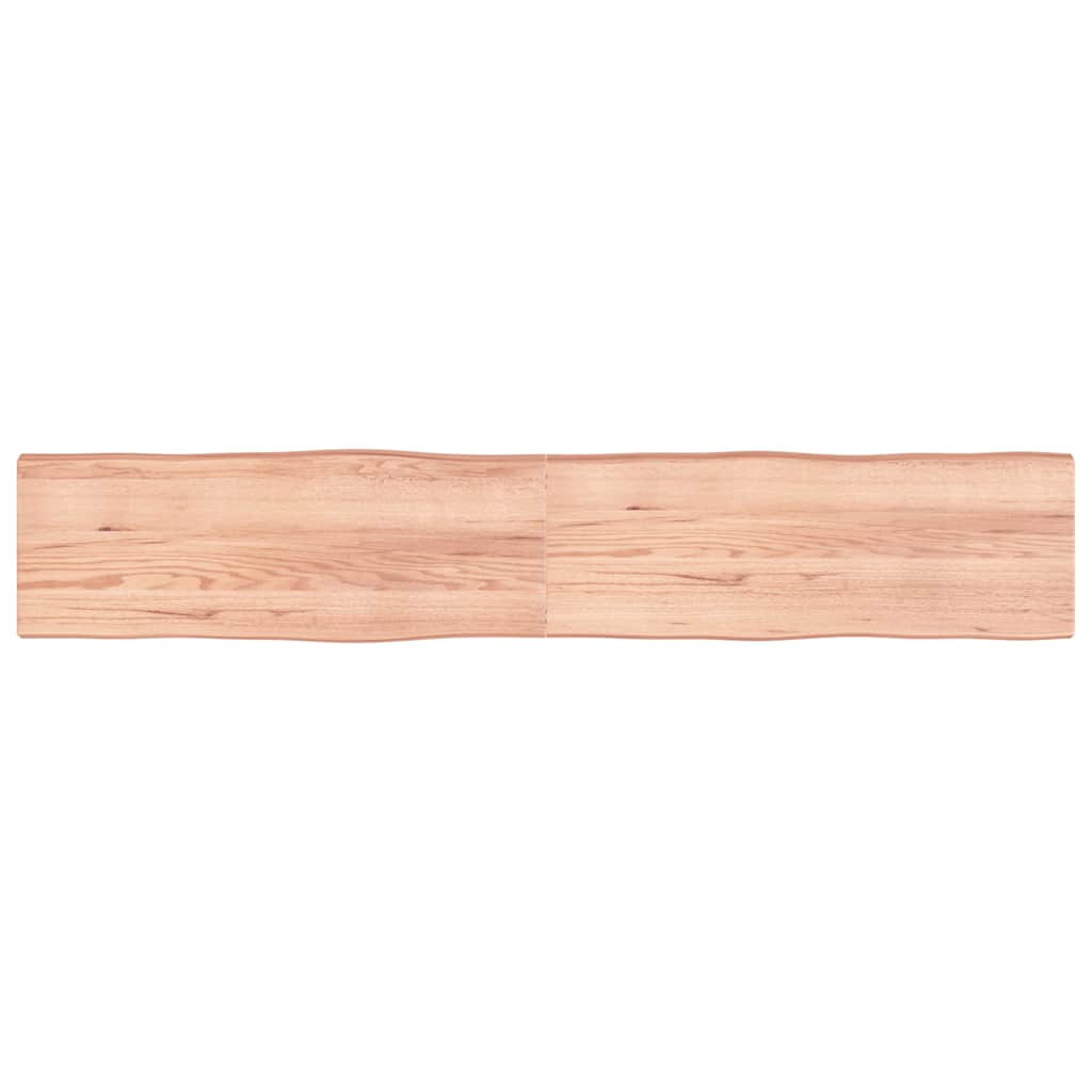 vidaXL Blat masă, 220x40x(2-6) cm, maro, lemn tratat contur organic