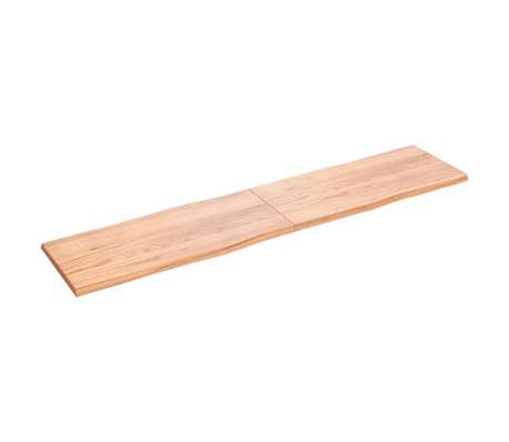 vidaXL Dessus de table bois massif trait&eacute; bordure assortie