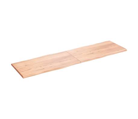 vidaXL Dessus de table bois massif trait&eacute; bordure assortie