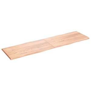vidaXL Dessus de table bois massif trait&eacute; bordure assortie