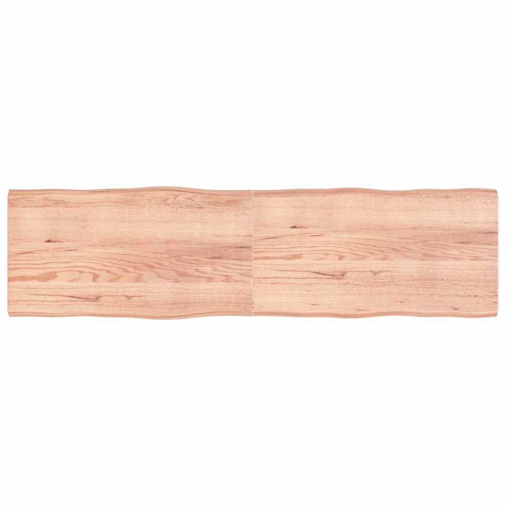 vidaXL Blat masă, 220x60x(2-6) cm, maro, lemn tratat contur organic