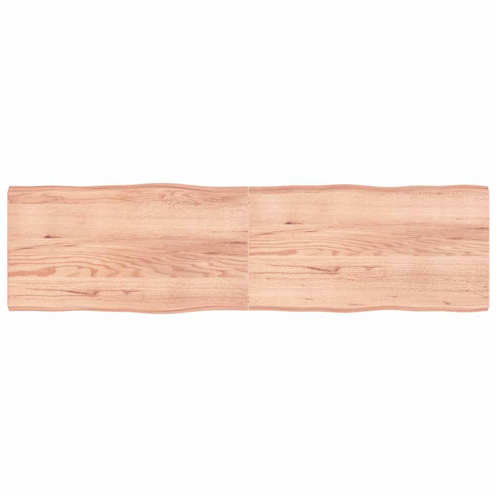  Table Top Wooden Desk Top for Table Treated Solid Wood Oak Live Edge vidaXL