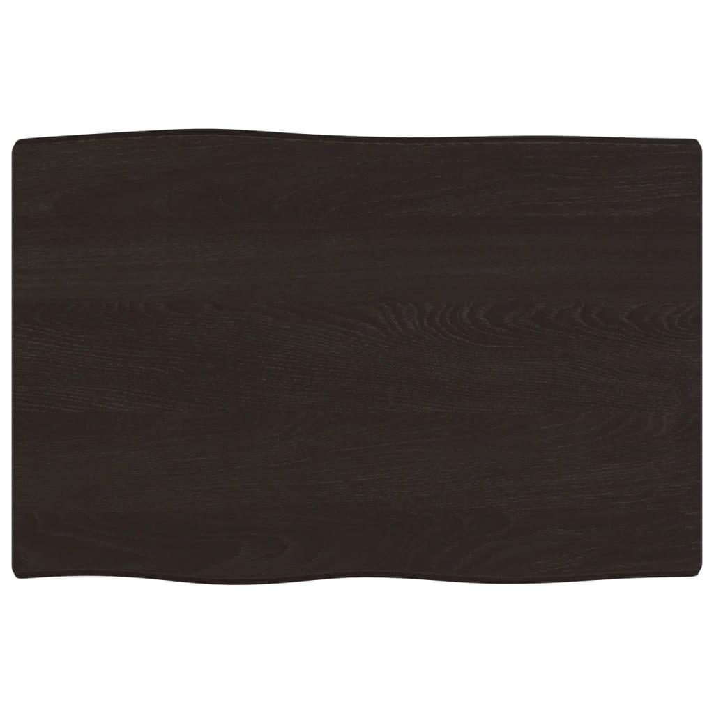 vidaXL Tampo de secretária 60x40x2 cm carvalho tratado cinza-escuro