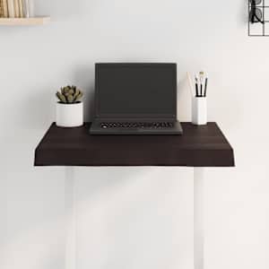 vidaXL Tafelblad natuurlijke rand 60x40x(2-6) cm eikenhout donkerbruin