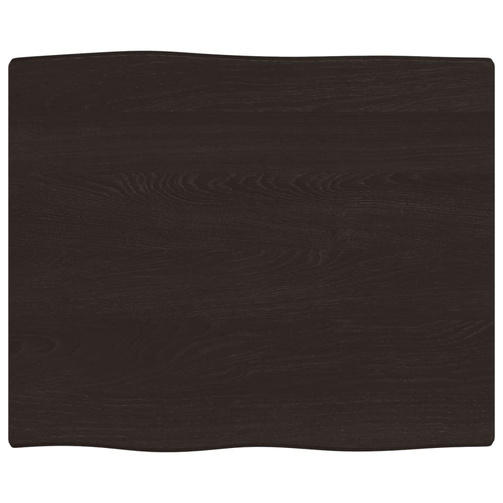 vidaXL Tampo de secretária 60x50x2 cm carvalho tratado cinza-escuro