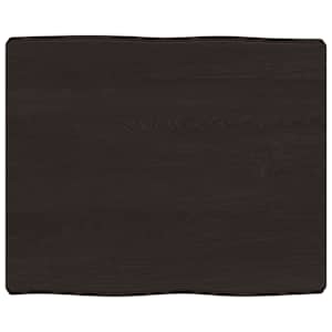 vidaXL lauaplaat, tumepruun, 60x50x(2-6) cm, t&ouml;&ouml;deldud t&auml;ispuit