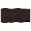 vidaXL lauaplaat, tumepruun, 80 x 40 x (2-4) cm, t&ouml;&ouml;deldud t&auml;ispuit