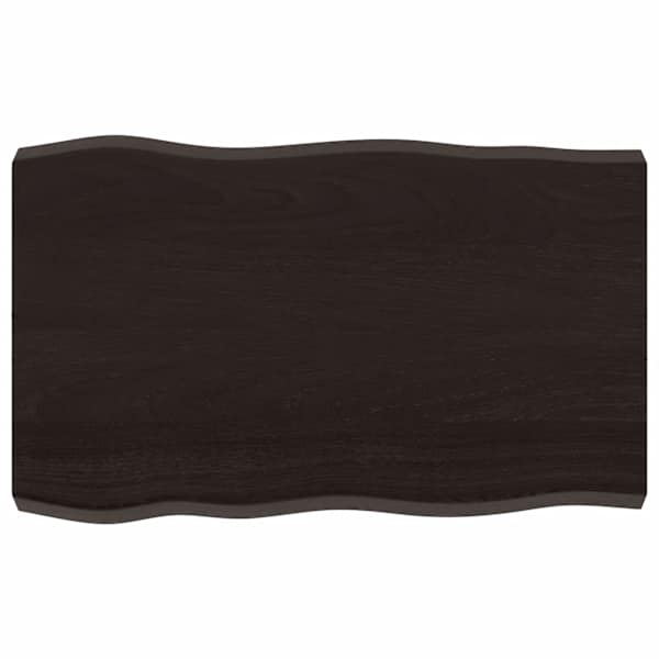 vidaXL lauaplaat, tumepruun, 80 x 50 x (2-6) cm, t&ouml;&ouml;deldud t&auml;ispuit