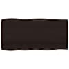 vidaXL lauaplaat, tumepruun, 100 x 50 x (2-4) cm, t&ouml;&ouml;deldud t&auml;ispuit