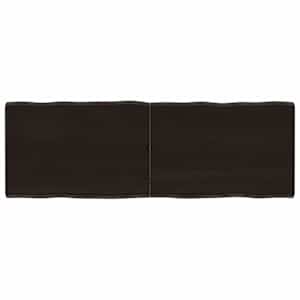 Mizna plošča te. rjava 120x40x(2-4)cm obdelana trdna hrastovina