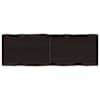 vidaXL lauaplaat, tumepruun, 120x40x(2-6) cm, t&ouml;&ouml;deldud t&auml;ispuit