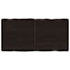 vidaXL lauaplaat, tumepruun, 120 x 60 x (2-6) cm, t&ouml;&ouml;deldud t&auml;ispuit