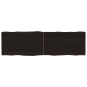 Mizna plošča te. rjava 140x40x(2-4)cm obdelana trdna hrastovina