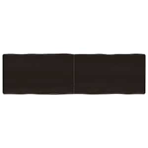 Mizna plošča te. rjava 140x40x(2-6)cm obdelana trdna hrastovina