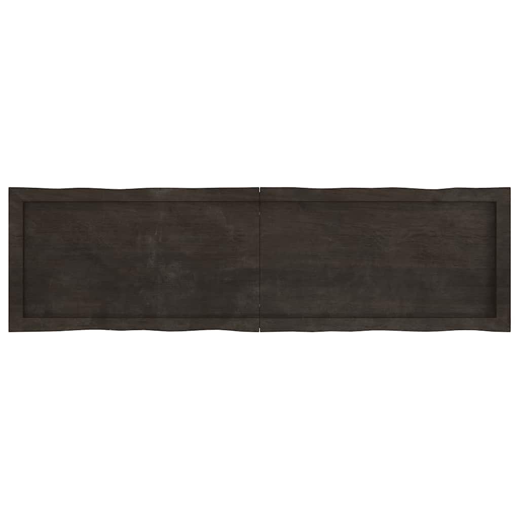 Thumbnail - vidaXL Tischplatte 140x40x(2-6) cm Massivholz Behandelt Baumkante
