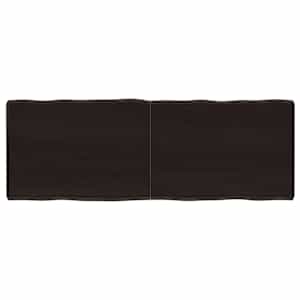 Mizna plošča te. rjava 140x50x(2-6)cm obdelana trdna hrastovina