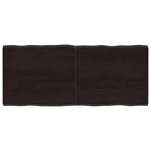 vidaXL lauaplaat, tumepruun, 140 x 60 x (2-4) cm, t&ouml;&ouml;deldud t&auml;ispuit