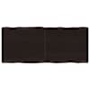 vidaXL lauaplaat, tumepruun, 140 x 60 x (2-6) cm, t&ouml;&ouml;deldud t&auml;ispuit