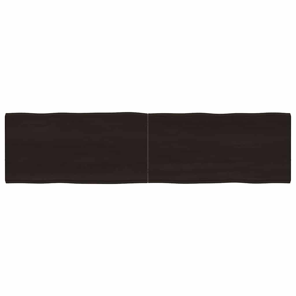 vidaXL Blat masă, 160x40x(2-4) cm, maro, lemn tratat contur organic