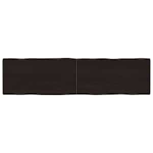 Mizna plošča te. rjava 160x40x(2-4)cm obdelana trdna hrastovina