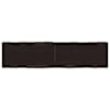 vidaXL lauaplaat, tumepruun, 160x40x(2-6) cm, t&ouml;&ouml;deldud t&auml;ispuit