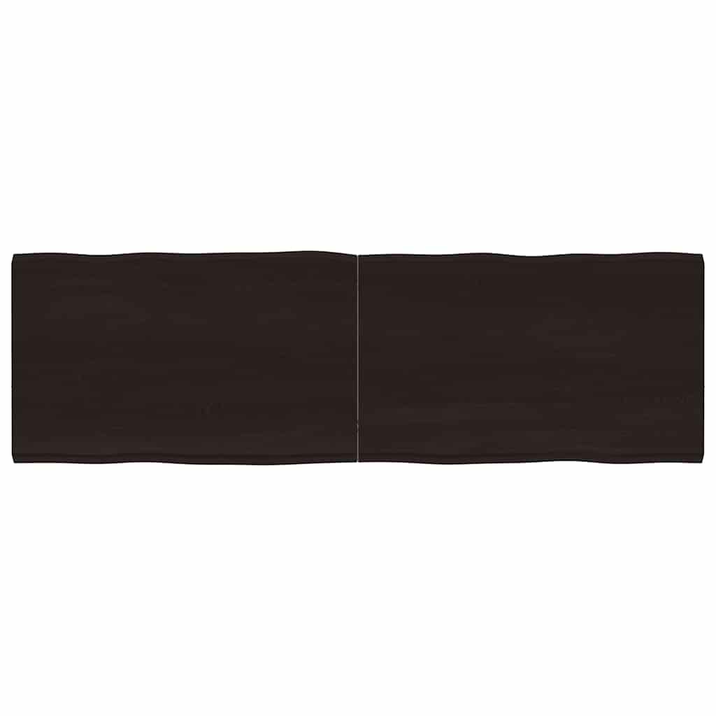 vidaXL Blat masă, 160x50x4 cm, gri, lemn stejar tratat contur organic