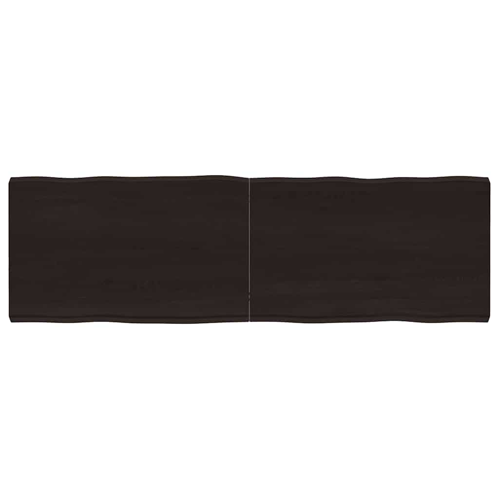vidaXL Blat masă, 160x50x6 cm, gri, lemn stejar tratat contur organic