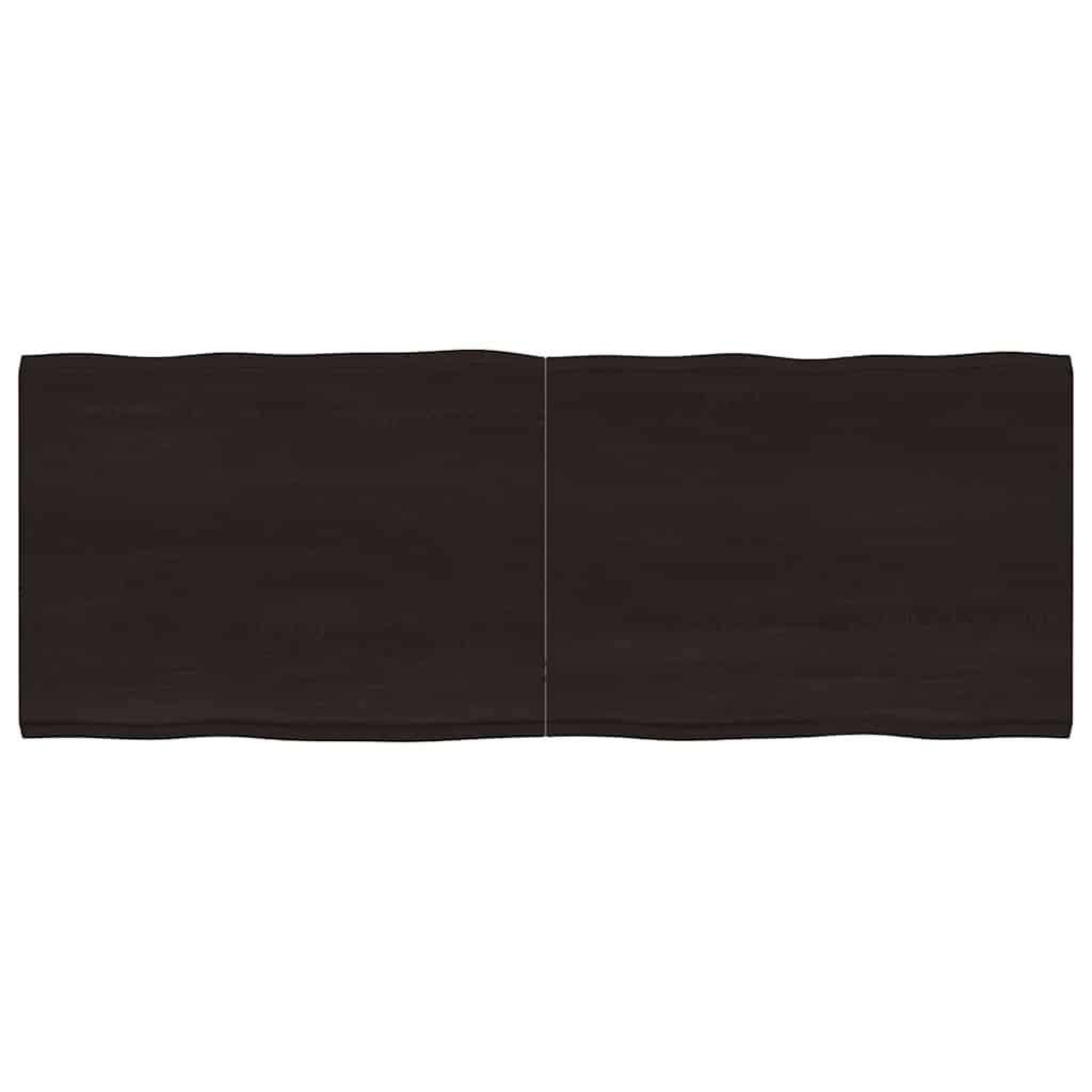 vidaXL Blat masă, 160x60x4 cm, gri, lemn stejar tratat contur organic