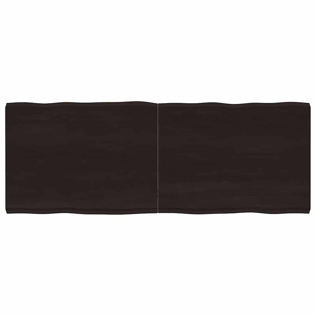 vidaXL Tischplatte 160x60x(2-6) cm Massivholz Behandelt Baumkante